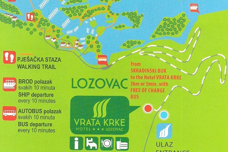 Vrata Krke - Skradin-Lozovac (Šibenická oblast) - 101 CK Zemek - Chorvatsko
