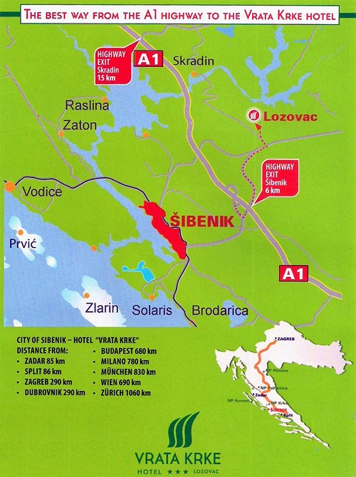 Vrata Krke - Skradin-Lozovac (Šibenická oblast) - 101 CK Zemek - Chorvatsko